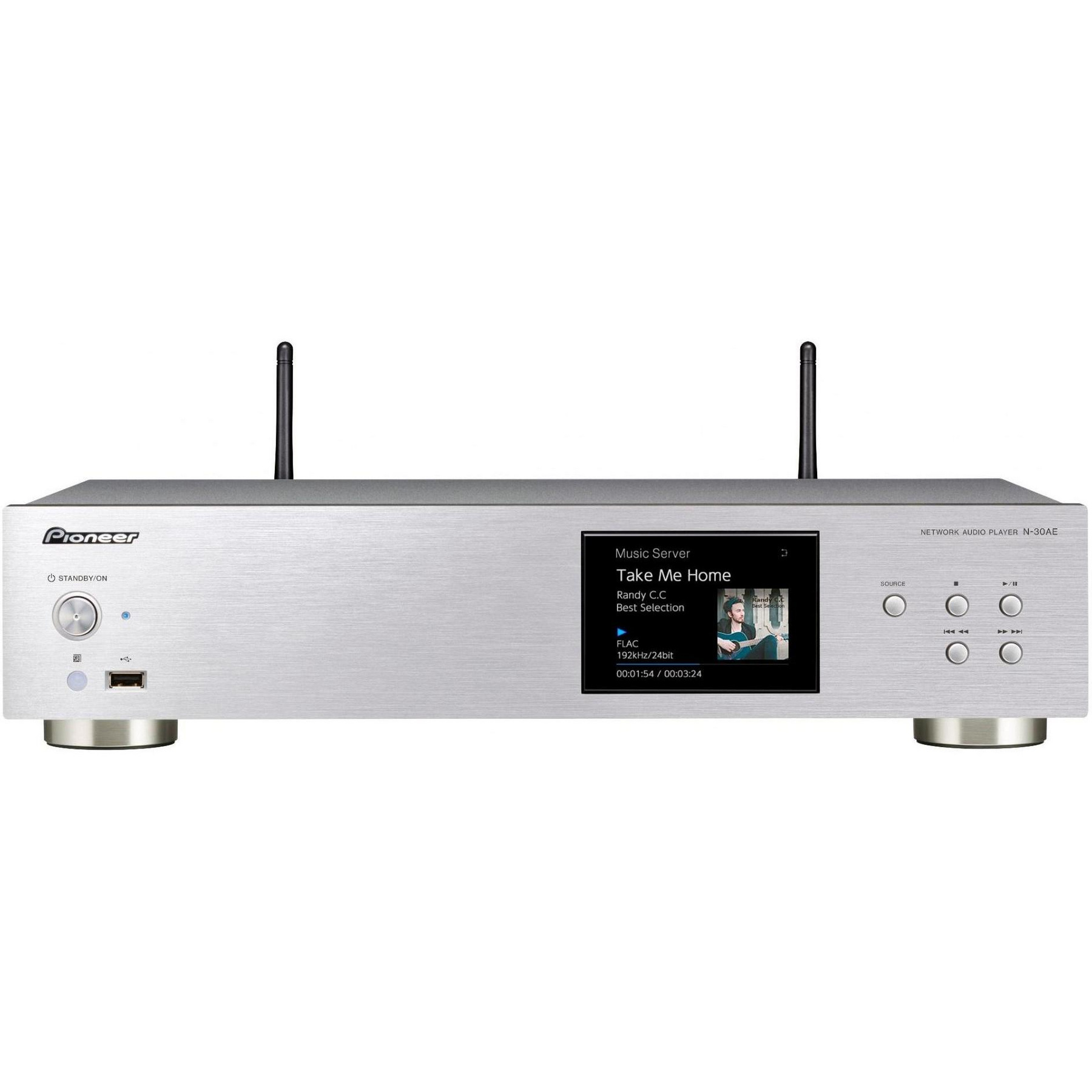 Сетевой аудиопроигрыватель Pioneer  N-30AE Silver